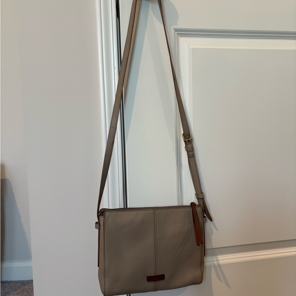 Taupe Crossbody Bag
